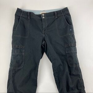 Levis Crop Pants Womens 10 Black Pockets